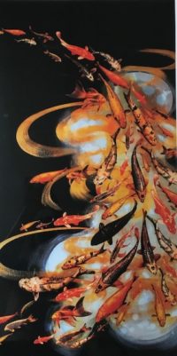 Lily Greenwood "Koi on Black"