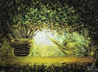 Stephen Whitmore "Over Grown Plant And Watering Can"