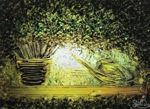 Stephen Whitmore "Over Grown Plant And Watering Can"