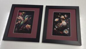 "Duck" and "Hummingbird" (pair)