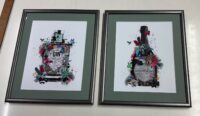 "Gin" and "Champagne" (pair)