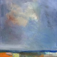 Ian Mood Original Oil "Beach Clouds"